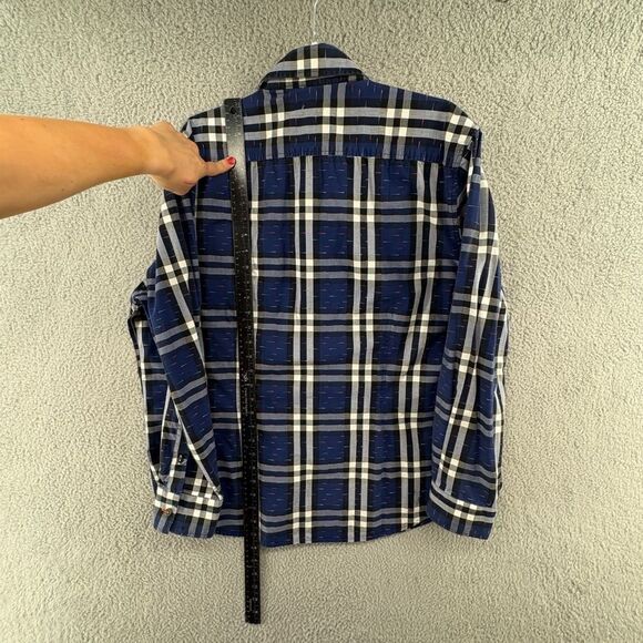 Robert Graham 2XL Tailored Fit Blue Plaid Button Down Shirt Modern Americana - Picture 5 of 12